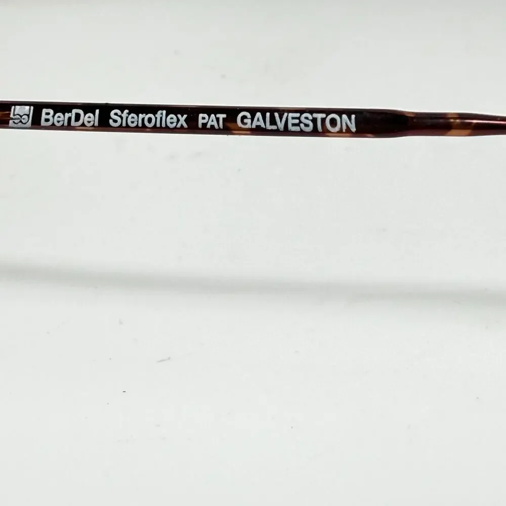 Berdel Sferoflex Eyeglasses Galveston Brownstone Full‎ Metal Frame H20192